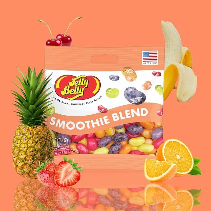 Needzo Smoothie Blend Jelly Bean Mix, Grab and Go Fruity Snacks for Movie Nights, Party Favors, and More, Candy Swirl Accessory Included, 3 Pack, 3.5 Ounces - Image 3