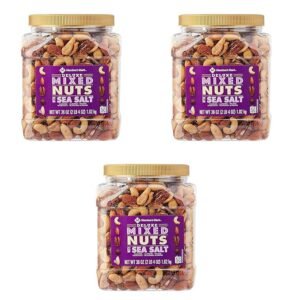 Member\'s Mark Deluxe Roasted Mixed Nuts With Sea Salt (34 Oz.) Pack of 3