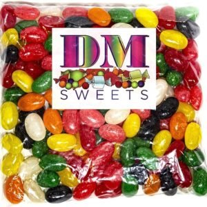 DM Sweets Jumbo Extra Large Fresh Chewy Spiced Jelly Beans - 1.5 lbs Assortment of Peppermint Clove Anise Sassafras Cinnamon Spearmint Wintergreen Red