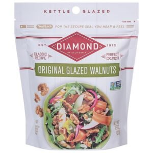 Diamond of California Original Glazed Walnuts + Nut Toppings, 7.5 Ounce