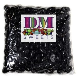 Jumbo Extra Large Fresh Chewy Black Licorice Jelly Beans - 1.5 lbs